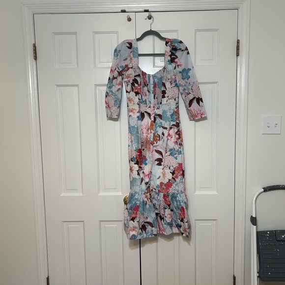 Cara Cara midi dress in Japanese floral - Picture 4 of 6